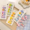 Cute baby cartoon headwear, fully wrapped fabric, super sprouting card, sweet and versatile, no hair damage, children's hair accessory and hair clip Application Scenario
